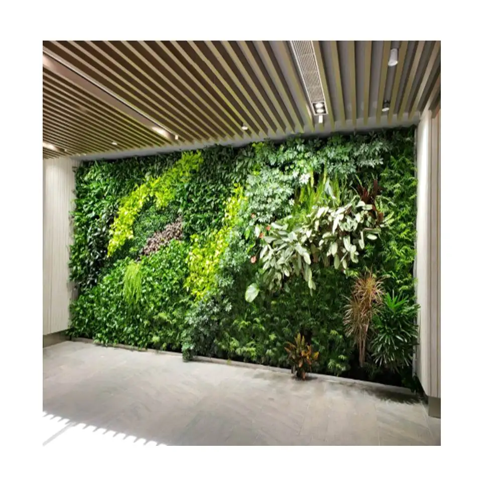 

indoor and garden grass panel form china wall decoration factories