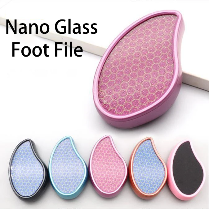 

Nano Glass Foot rasp Grinder Dead Skin Removing Callus Remover Foot File Heel Scraping Pedicure Pumice Stone