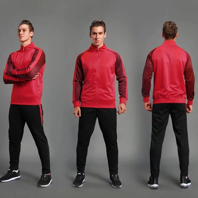 

95% Cotton 5% Spandex Running Suit Set Slimming Sweatsuit Wicking Sweat Track Suit Men, As picture or customized picture