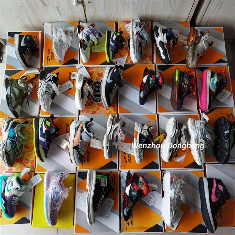 

K7241 school kids sneakers children's sports used shoes wholesale in uk