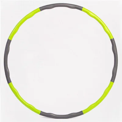 

Bodybuilding Hoolah Hoops Detachable Plastic Massage Foam Fitness Hula Ring, Pink,yellow,gray,blue,green