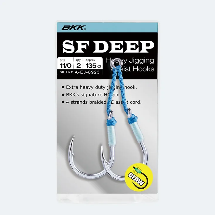 

BKK SF-DEEP Single Fishing Hook Heavy Jigging Hooks Assist Hook