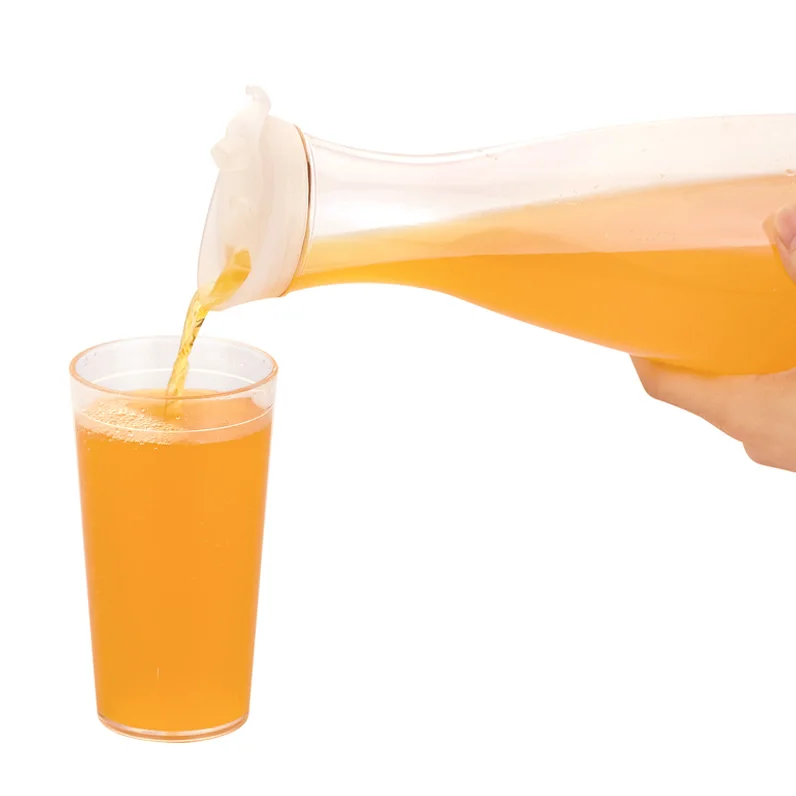 Branded Water Juice Plastic Jug With Lid Hot Summer Juice Jug 1000ml 1l