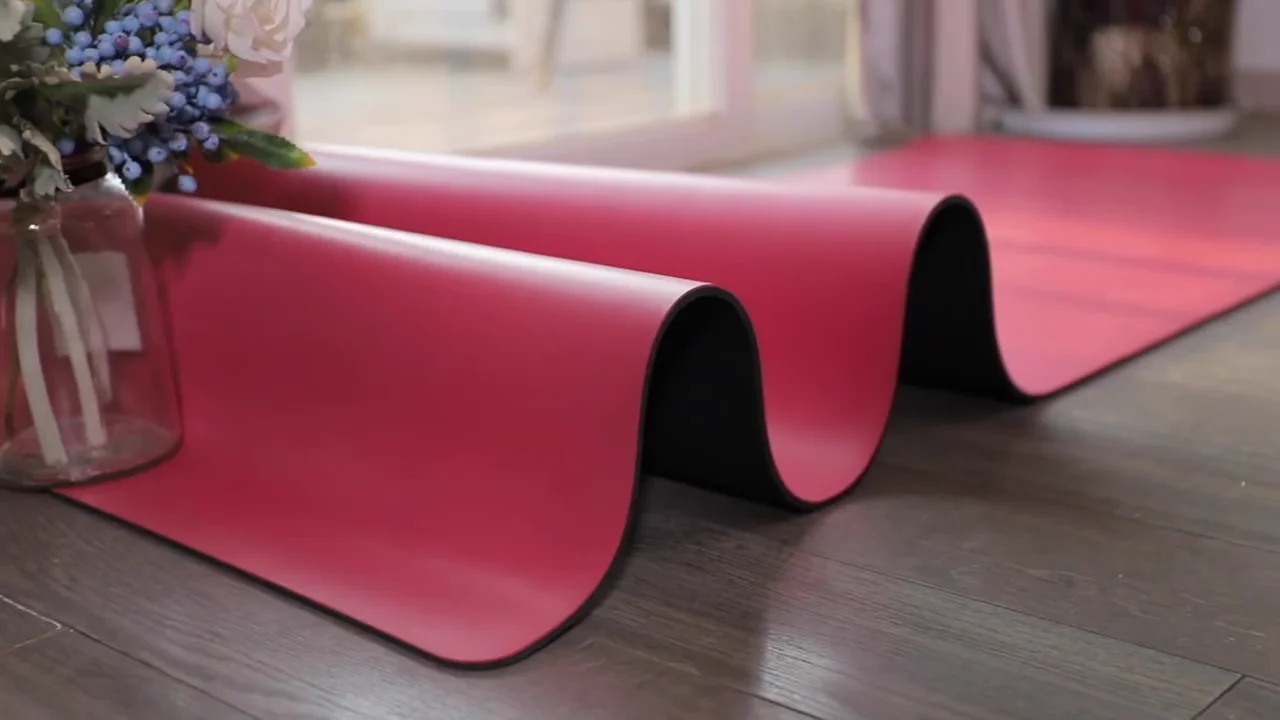 Wholesale China Shengde Pink Custom Logo Uv Print Pu Rubber Yoga Mat