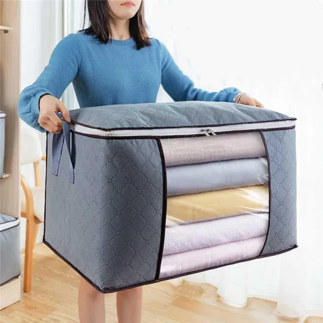 

Quilt Storage Bag Luggage Thi Clothing Organizer Household Clothes Organizing Bag Large Capacity Dust Bag, As show