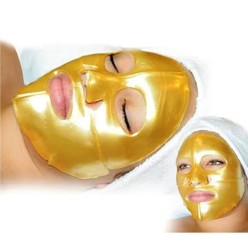 

Wholesale 24k Gold Collagen Crystal Sheet Mask Moisturizing Anti-aging Anti Wrinkle Hydrogel Face Facial Mask For Skin Care