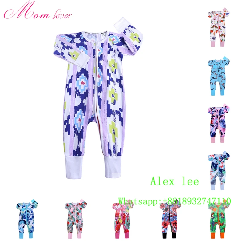 

Kids 100% Cotton Baby Romper Baby Pajamas for Four Season Cotton Toddler Pajamas for Boys Girls in Stock Baby Clothes, Picture shown