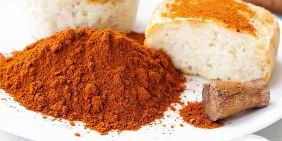 Hands holding a jar of 5-spice powder with dramatic lighting