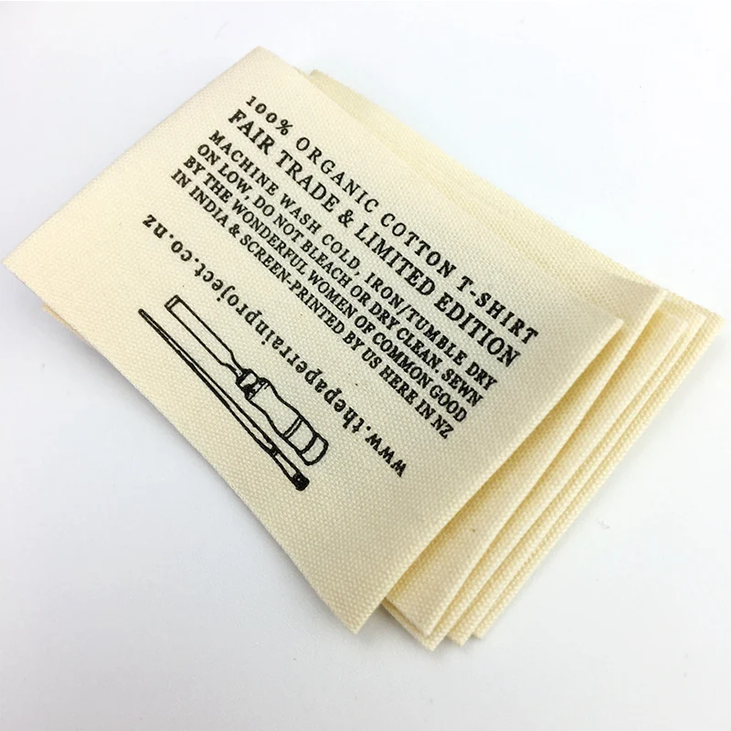 

clothing label main label cotton woven label