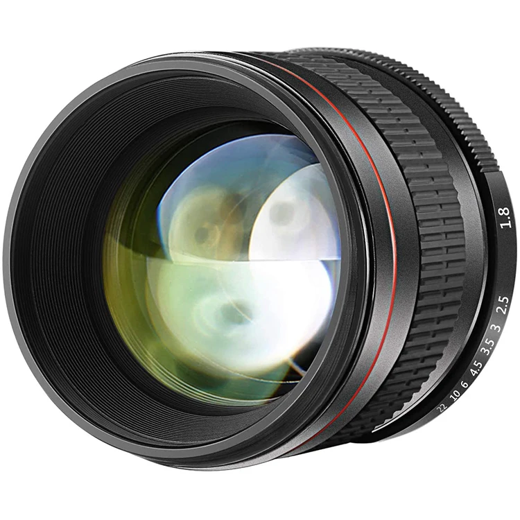 

85mm f/1.8 SLR Portrait Lens Prime Lens For Canon Nikon Camera, Black