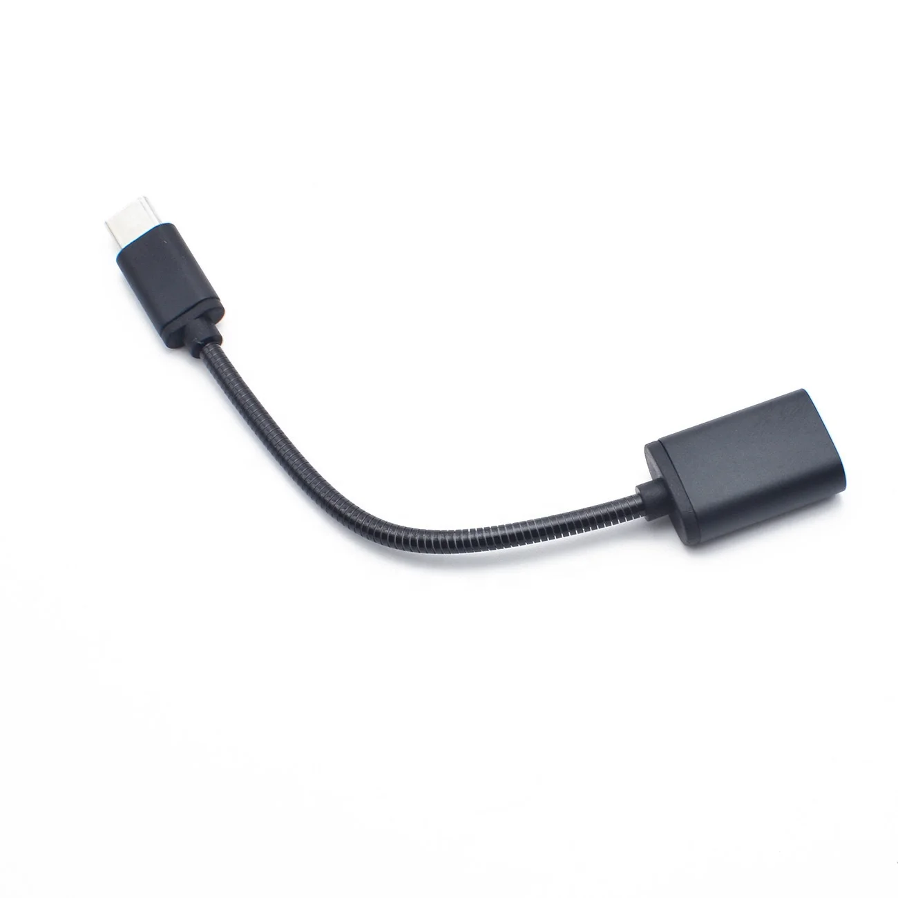 

Factory Braided Nylon Aluminum phone OTG 2.0 charger cable , type c Female To USB 2.0 Male Adapter OTG data transfer cables, Silver/ black /pink /gold