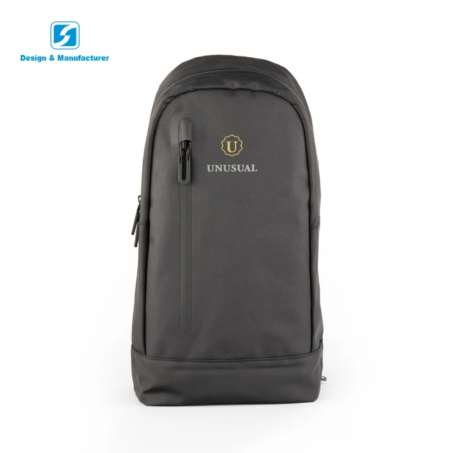 

Large capacity waterproof men cross body travel single-shoulder bag, Black