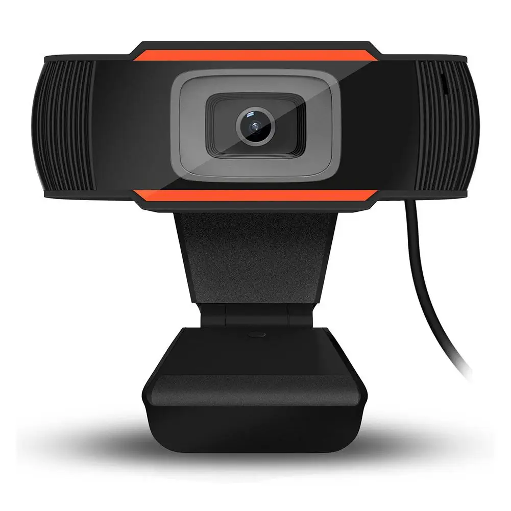 

2020 Hot Selling 720P HD Webcam PC USB Video Web Camera Cam Live Streaming Webcam with Mic, Black