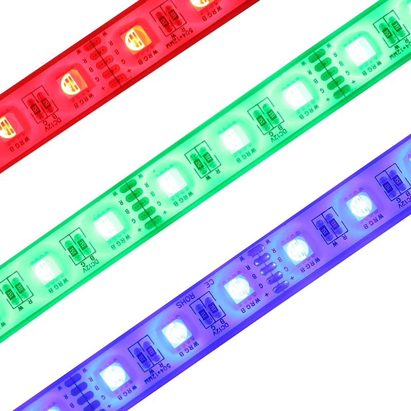 cheap wholesale or custom super top quality ip65 silicone waterproof 12v 24v rgbw led strip