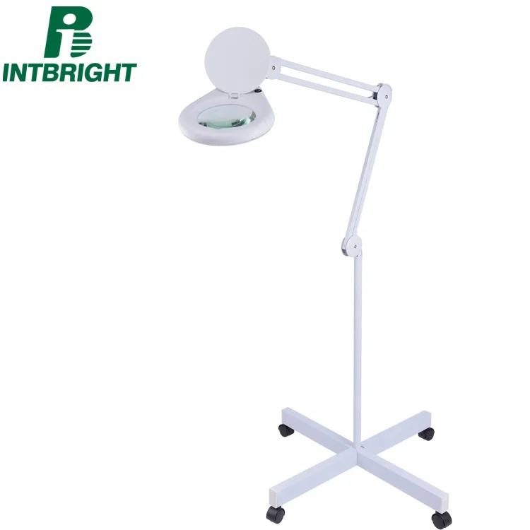 
4 legs beauty medical dental equipment glass magnifier lamp  (60756489606)