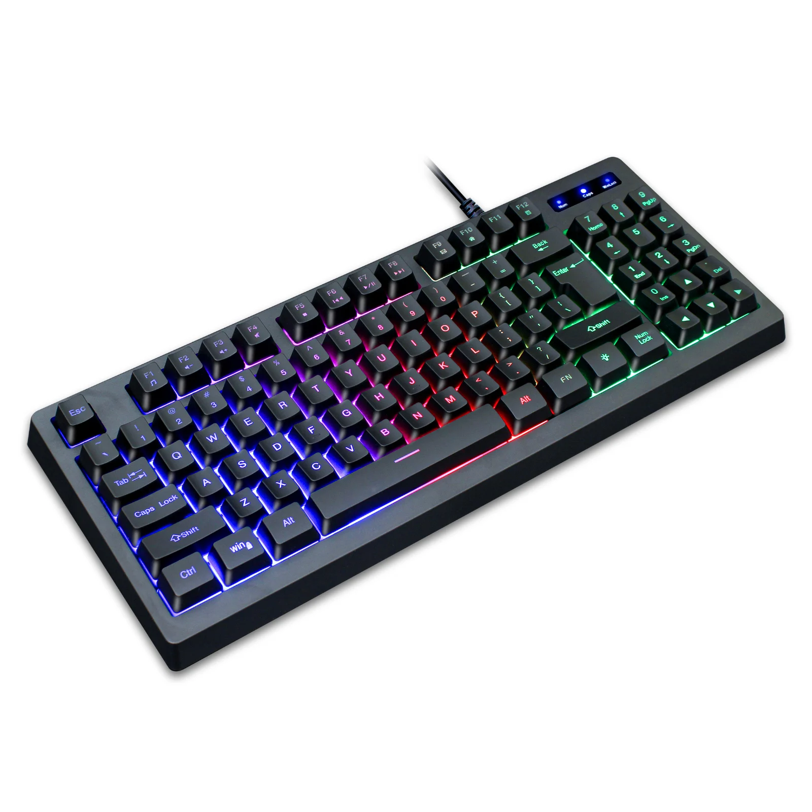 

AIWO Manufacture Cheap Gaming Keyboard Wired Keyboard Gaming Teclado Gamer, Black