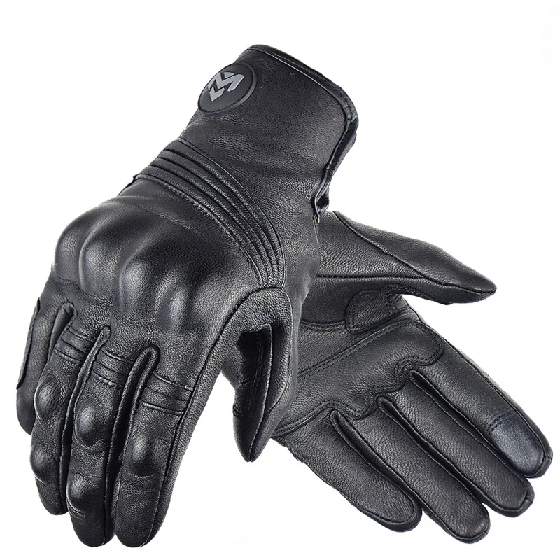 

Motorcycle Racing Black Leather Gloves Summer Breathable Motocross Men Gloves Touch Screen Motorcyclist Outdoor Off Road Gloves