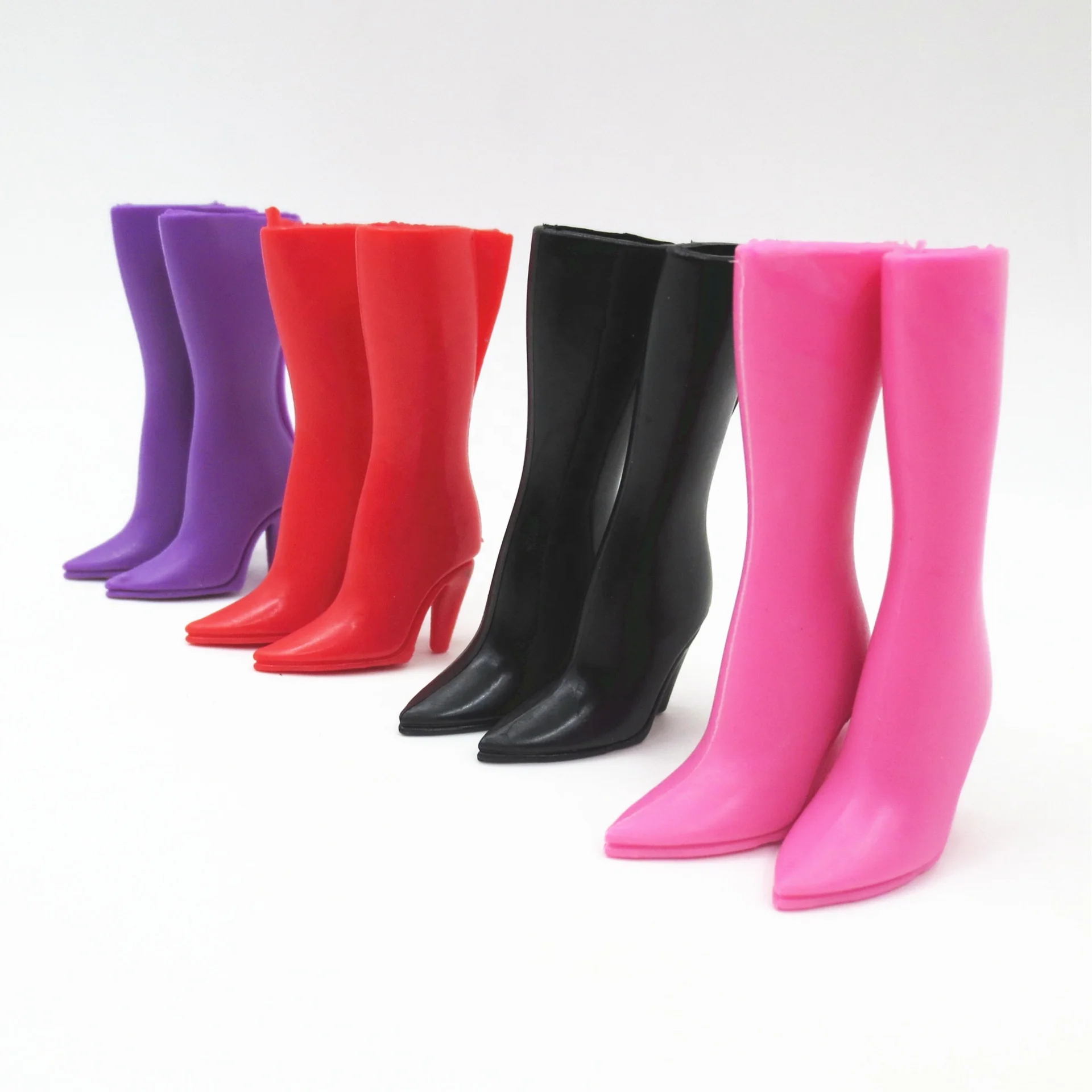 30cm Plastic Doll Daily Wear Boot Shoes for Dollhouse Accessories-Educational Mini Toy