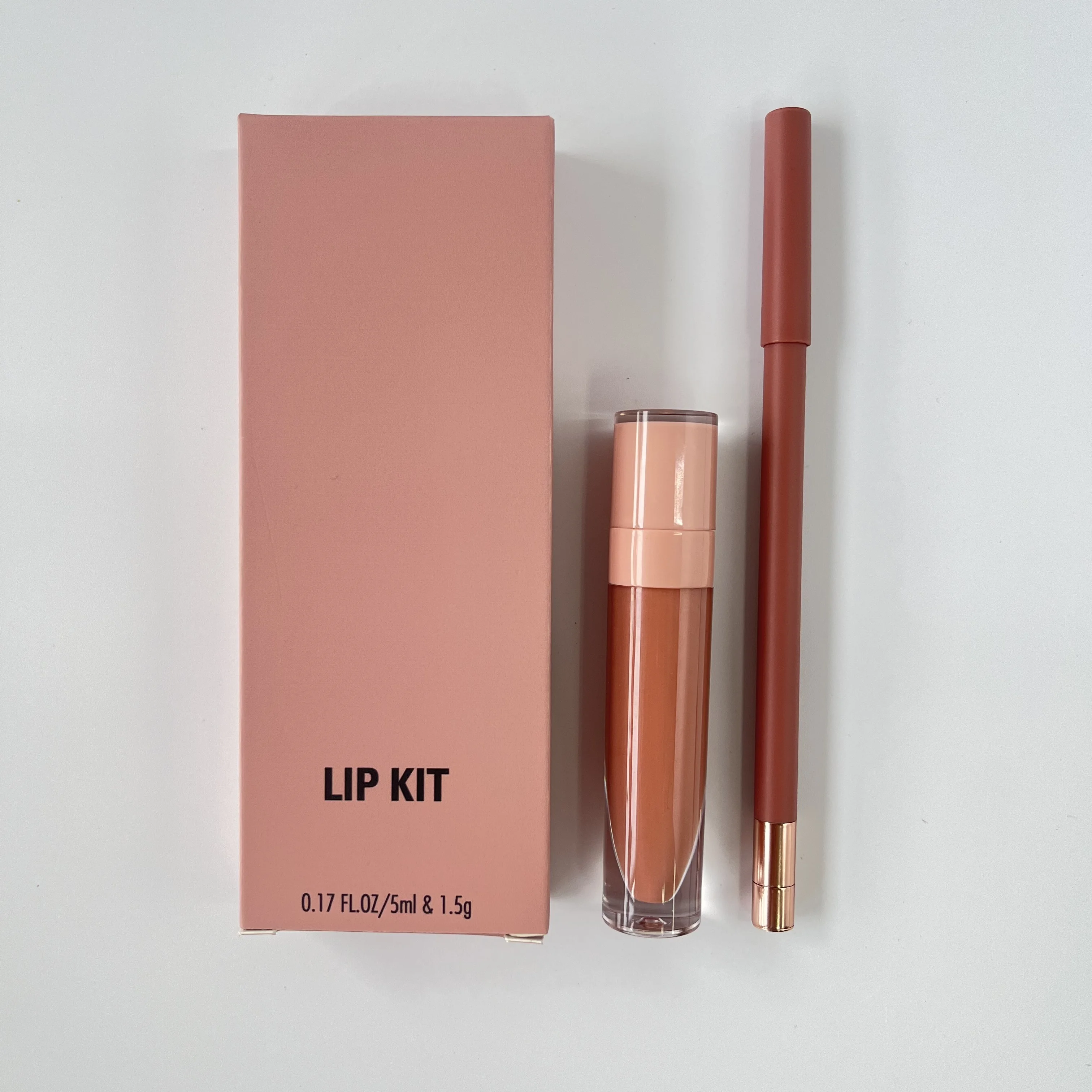 

Best seller nude lip gloss lip liner collection lip gloss kits wholesale