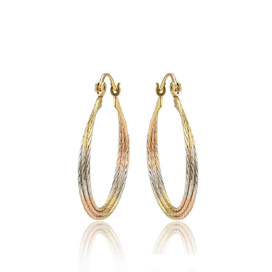 

A00511863 Xuping fashion jewelry multi colors gold-plated copper alloy hoop earring
