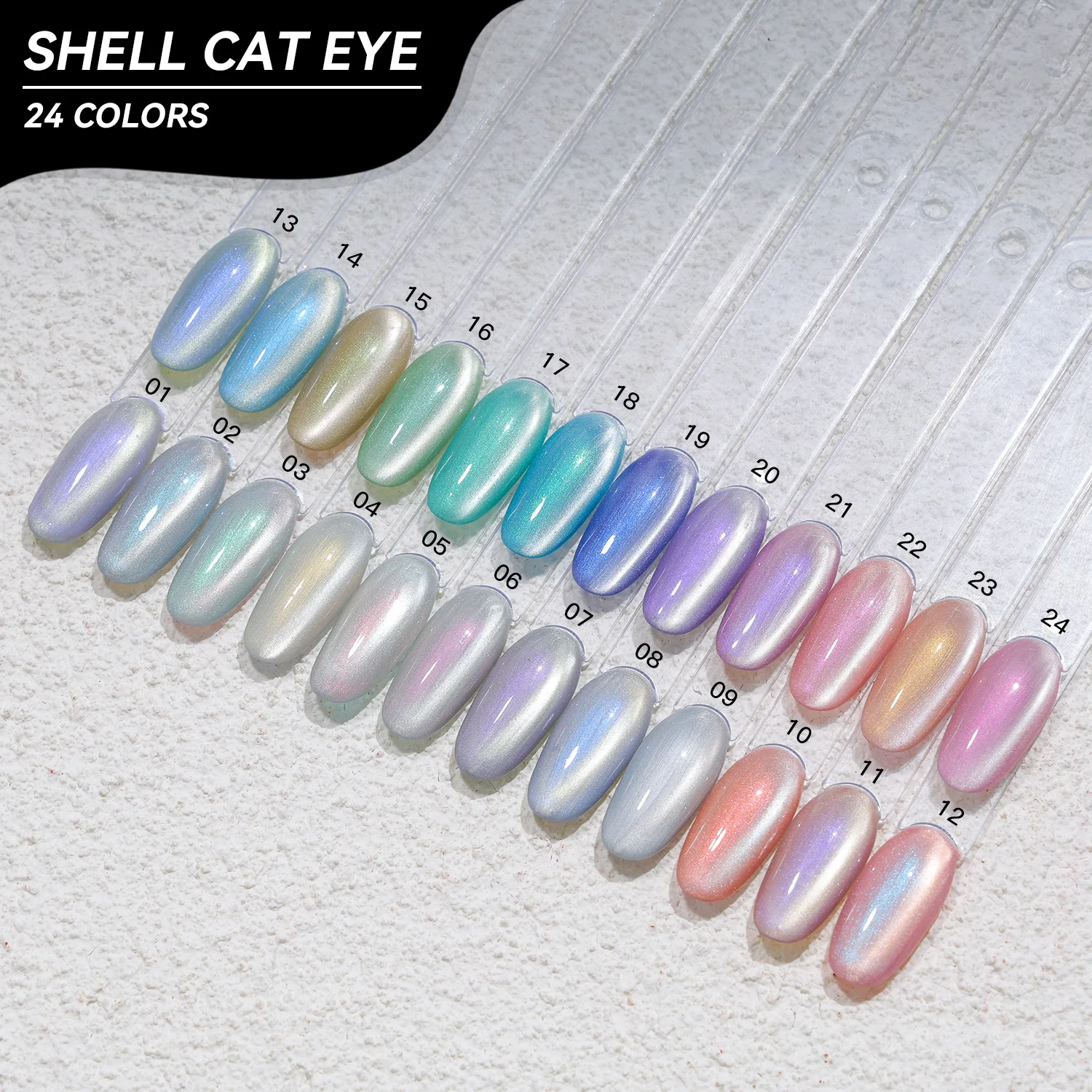 JTING Aurora Shell Cat Eye Gel Polish – 24 Colours