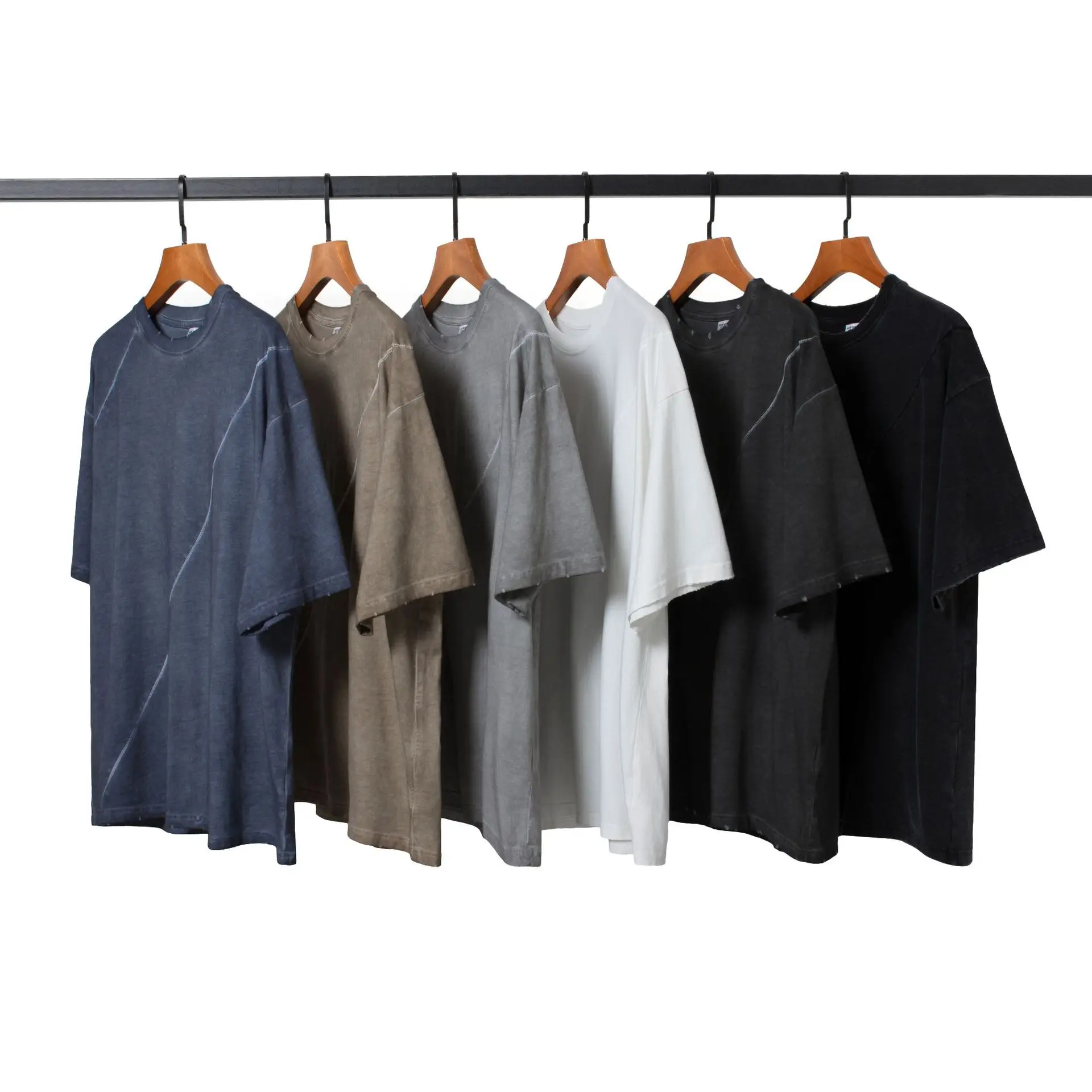 

custom cotton t-shirts bulk promotional blank mens vintage washed oversized tshirt with logo, Customized color