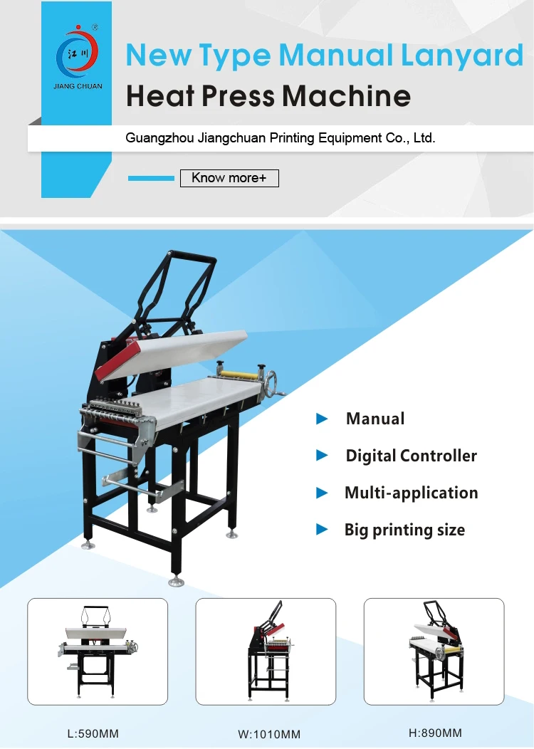 Double Sided 25x100cm Sublimation Lanyard Printing Heat Press Machine ...