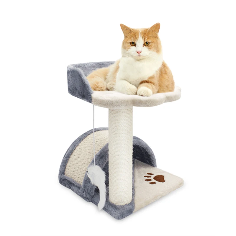 

Luxury new luxurious cute cat toy scratcher, Grey,brown