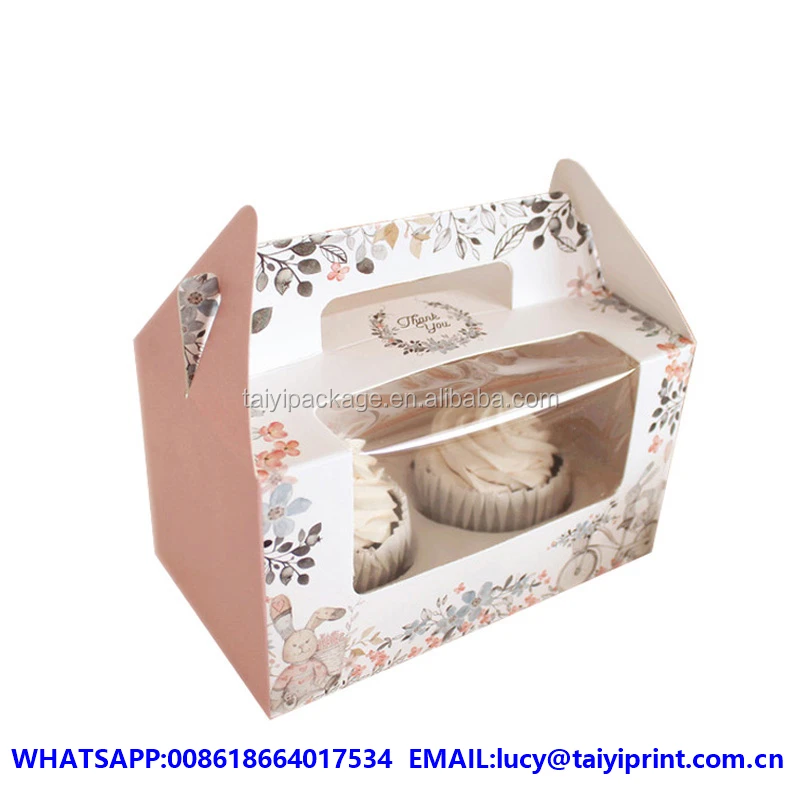 custom printed cupcake gift box