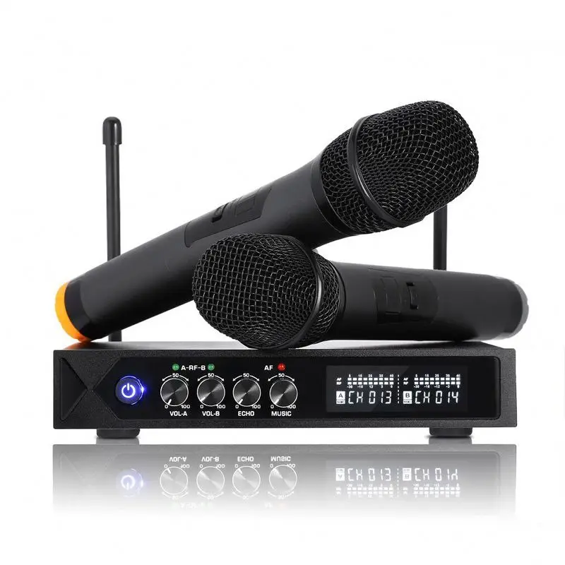 

Wholesale Echo UHF Wireless Microphone System for teaching family KTV church singing, Black