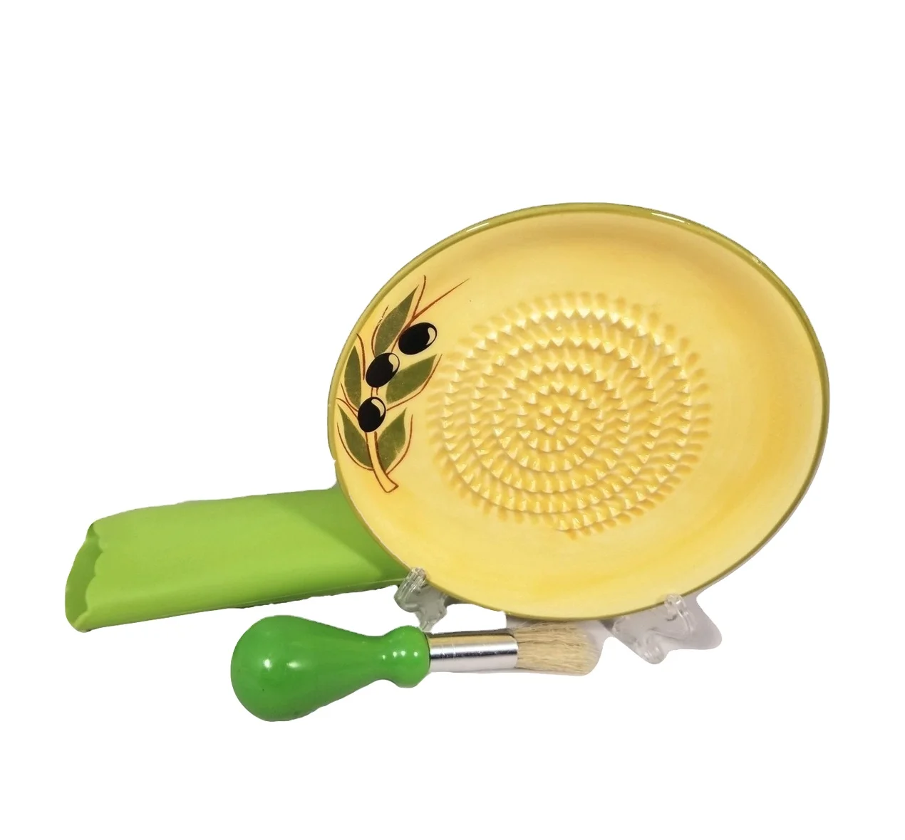 Wholesale Ceramic Cheese Garlic Grater Plate Custom Shaped Ginger