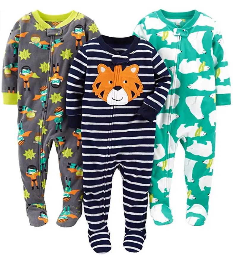 Baby And Toddler Boys' Loose Fit Fleece Footed Pajamas Buy Baby And