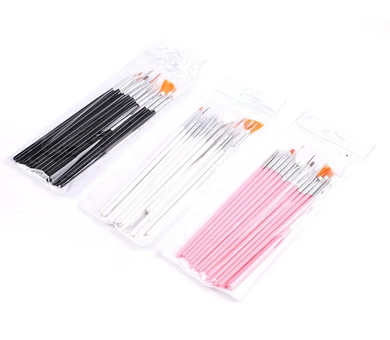 

Customize Logo Popular Sale 15pcs/set Nail Art Painting Pen Nail Brush Set