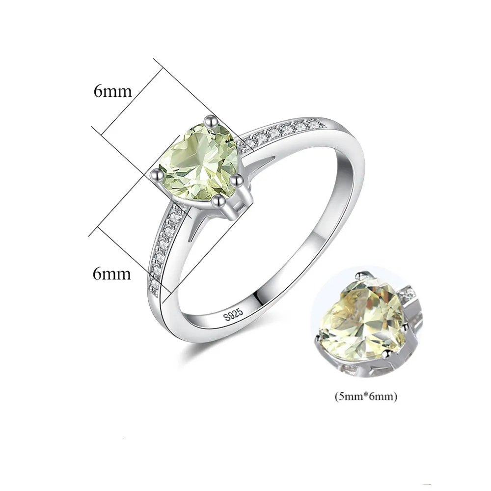 JewelryPalace 1.2ct Cushion Cut Genuine Peridot Ring 925 Sterling Silver 