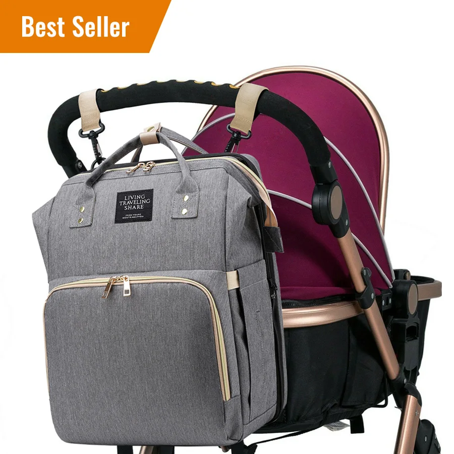 

DB2 OEM/ODM wickeltasche bolsa de panales sac a langer Backpack Mommy Baby Stroller Sleeping Caddy Carrier Expandable Diaper Bag, 6 colors
