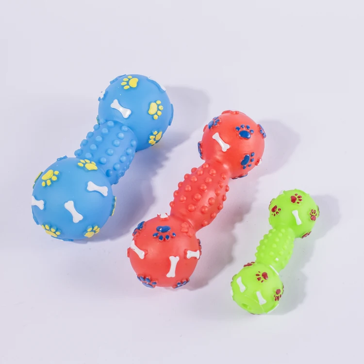 

Hot Sale Fun Pet Toys Creative Pet Toys And Accessories Cute Dumbbell Dog Toys, Picture color