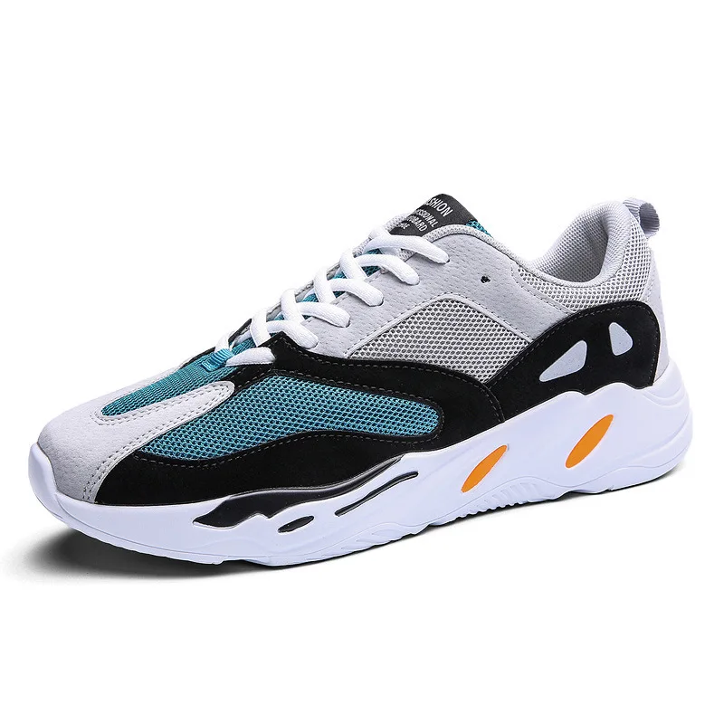 

New Fashion Lightweight Sneaker Shoes Brand Sports Casual Shoes hot sale fashion running sport shoes, Black white sand