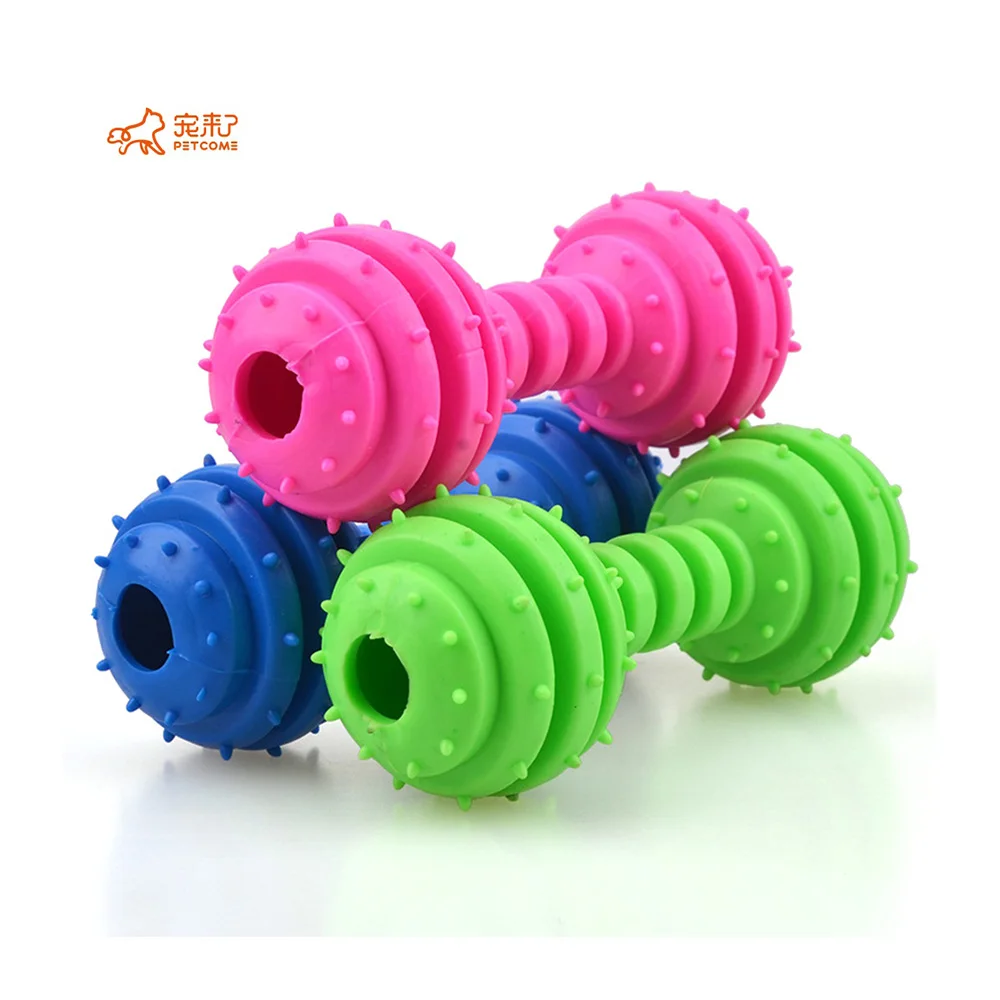 

PETCOME Shopee Latest TPR Plastic Pet Aggressive Chewer Grind Teeth Tough Dog Toys, 3 color