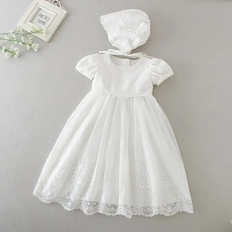 

lyc-3568 Kids clothes wedding party dresses embroidered baby girl baptism dress newborn lace christening gown girls' dresses, As pictures