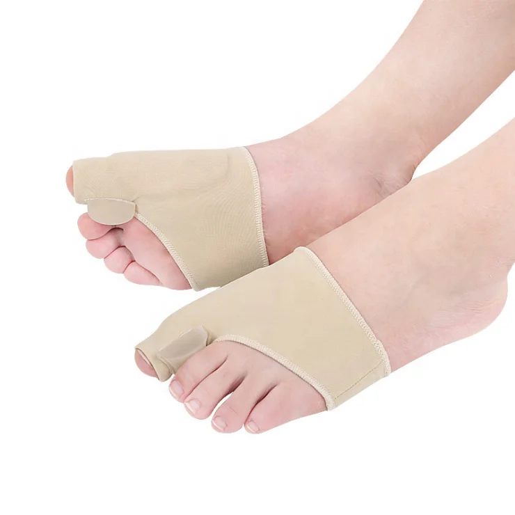 

Amazon Hot Selling Sleeves Socks Foot Care Bunion Toe Orthosis Separating Corrector, Beige