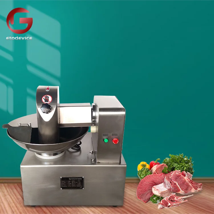 

Newest Electronic Hamburger Meat Emulsify Small Sausage Bowl Cutter Machinery Slicer Vegetable Bowl Chopper For Meat Grinder