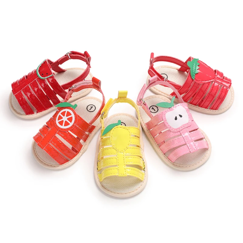 

Lovely Cute Fruit Strap Pvc Toddler Beach Summer Antislip Girl Sandals For Baby, Orange,yellow,pink,strawberry red,watermelon red