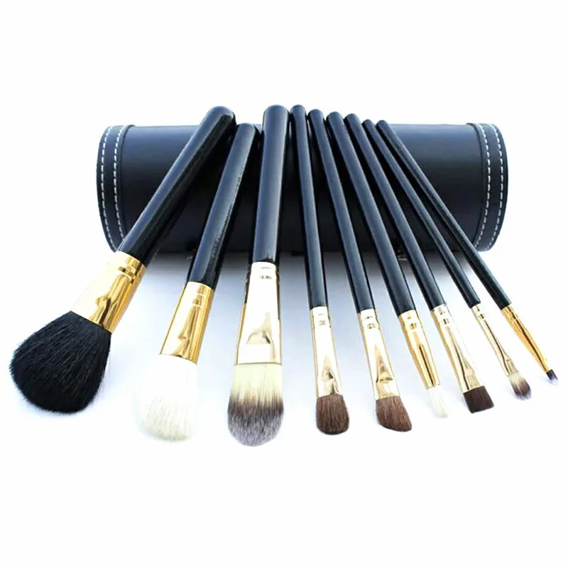 

Makeup OEM Brushes Custom Logo 9Pcs Makeup Brush Set Black, Customized color