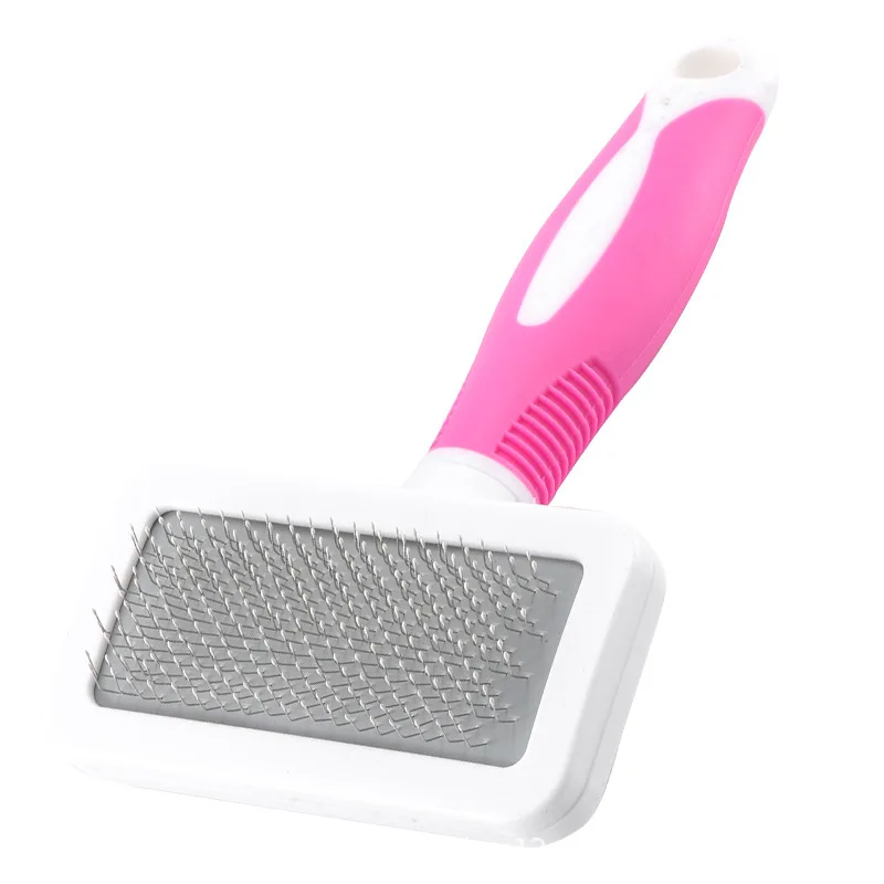 

Amazon Top Seller Cepillo Perro Deshedding Tool Pet Hair Slicker Cleaning Brush For Cat Grooming Hair Dog Pet Brush, Pink,green