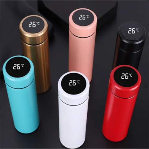 

Hot Sale High Quality Digital Termos Hot Drinks Led Termo Digital Smart Thermos infuser led Vacuum Flask