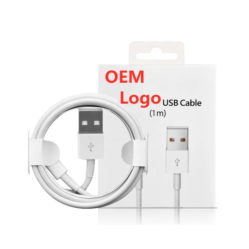 

USB data cable 8pin for apple charger for iphone charger 78XR1112 13 MFI Original 1M 2M Fast Charging USB cable for iphone cable, White