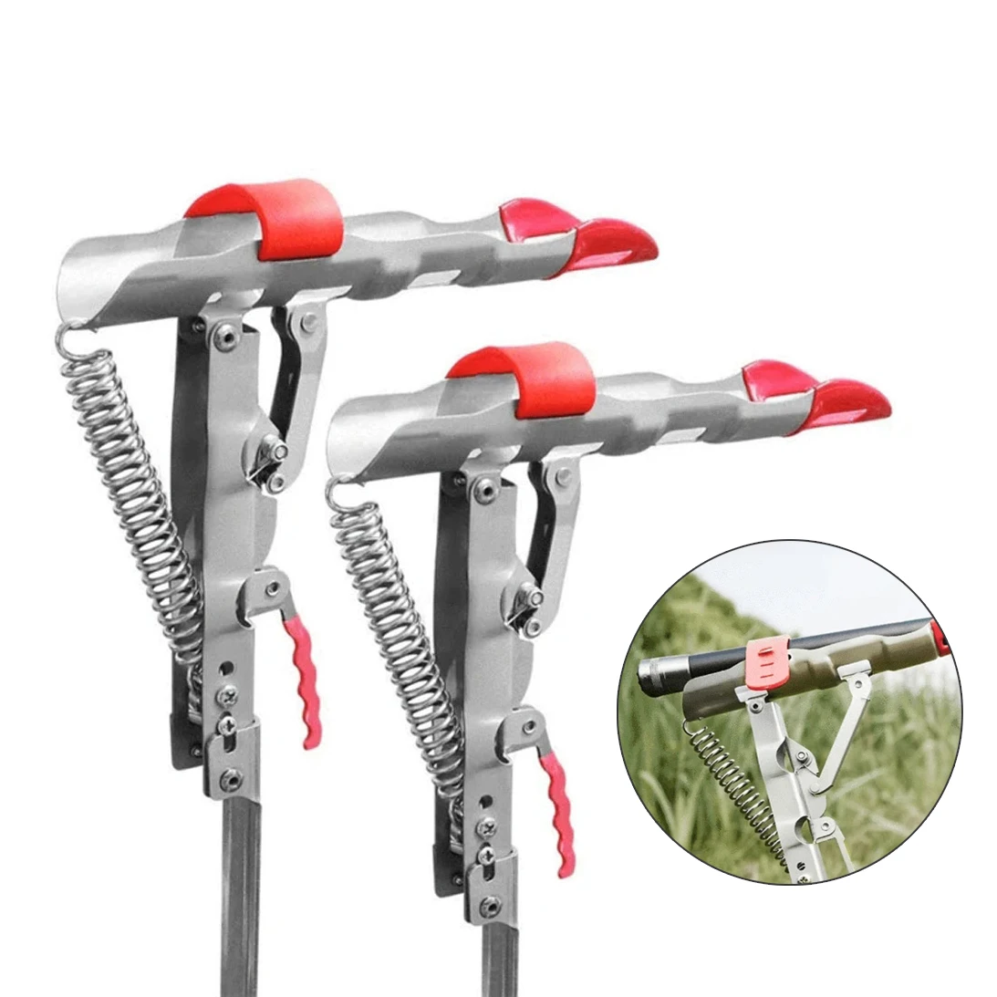 

Stainless Steel Automatic Fishing Rod Rack Holder with Spring Tip-Up Hook