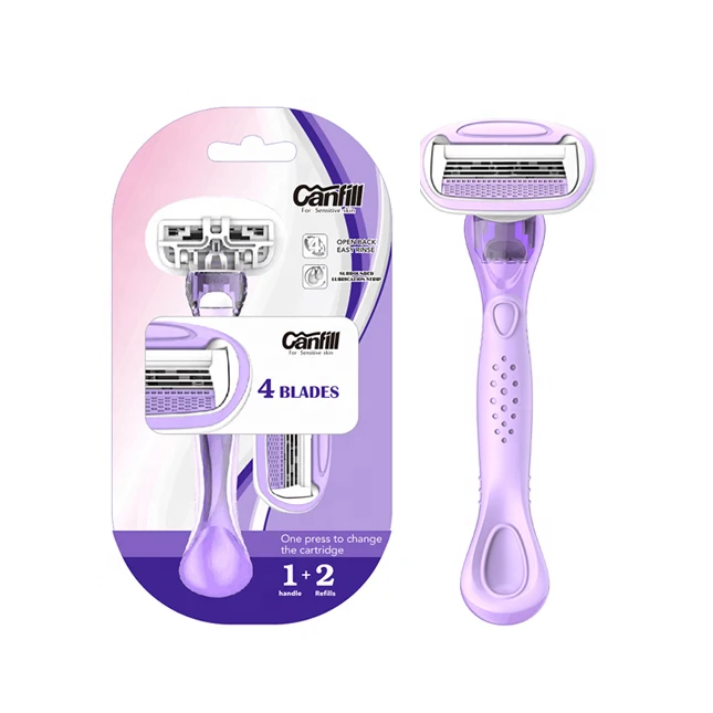 

KL-S411LO KAILI 4 blades women female new razors Weekly deals big lubricating system fashion shaving online razor blade