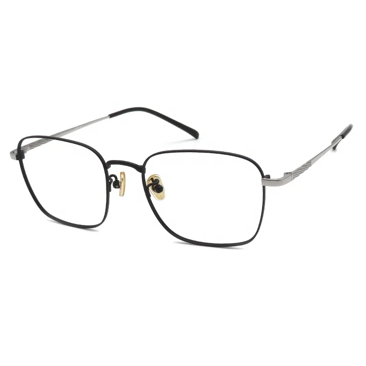 

2020 square men reading glasses titanium frame glasses