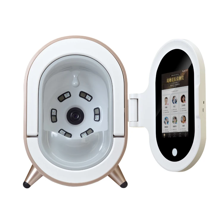 

Hot sale Magic Mirror Skin Analyzer Device skin analyzer machine facial, White + golden